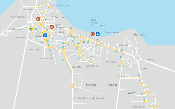 Sirmione - mappa servizio urbano a chiamata 2022